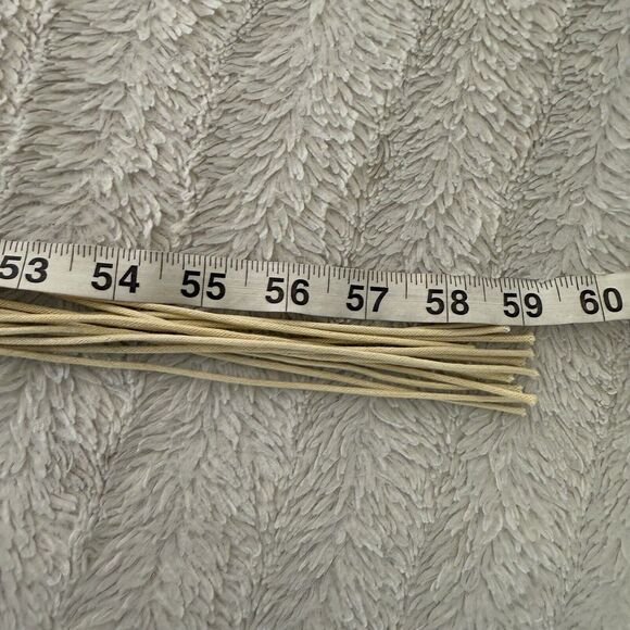 Macrame Beaded Tie Waist Belt Retro Western Boho Festival Turquoise Color Detail - Picture 7 of 7